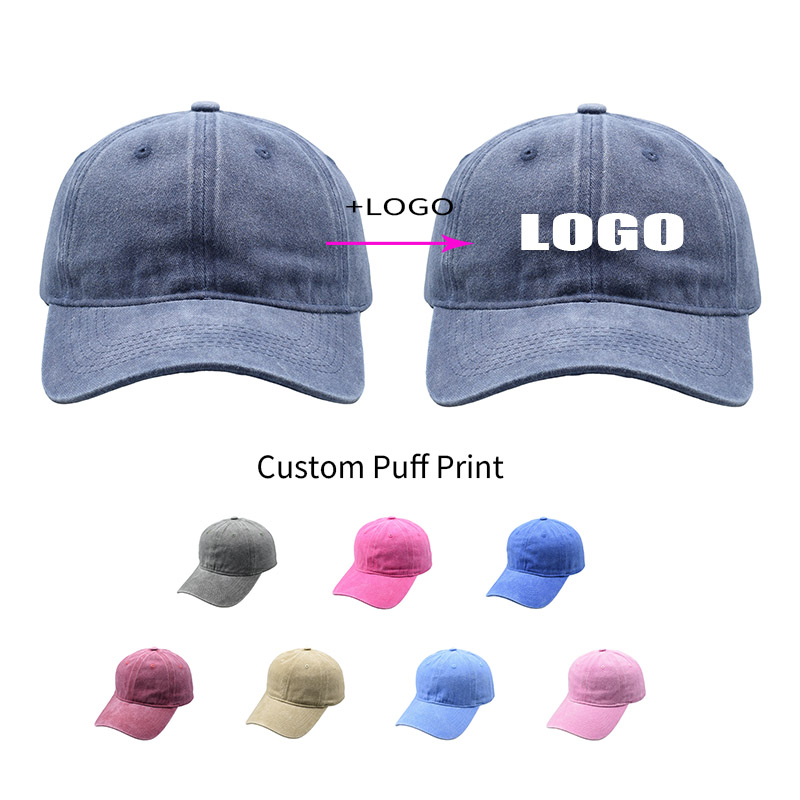 Dad Hat Cotton - Dropshipping Custom Text Petfles Unisex Puff