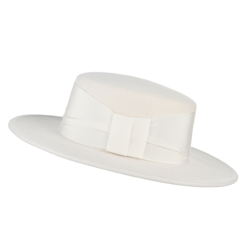 100% wollen witte herfst-winte - Fedora Hat Wool recensie en prijs