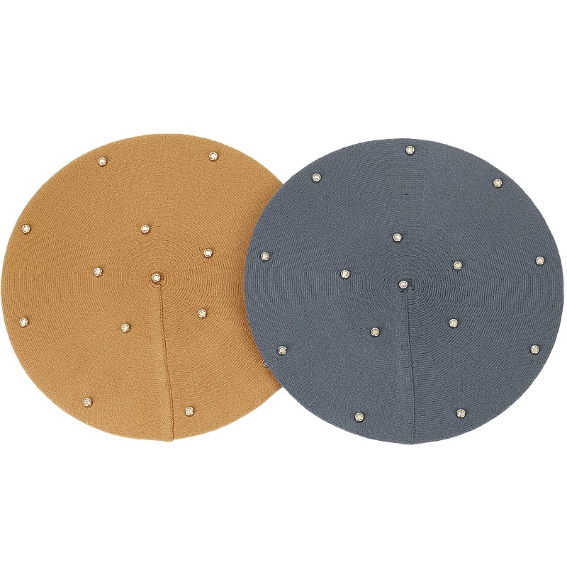 Dames Kleur Strass Baretten Ho - Beret French Wool recensie en prijs