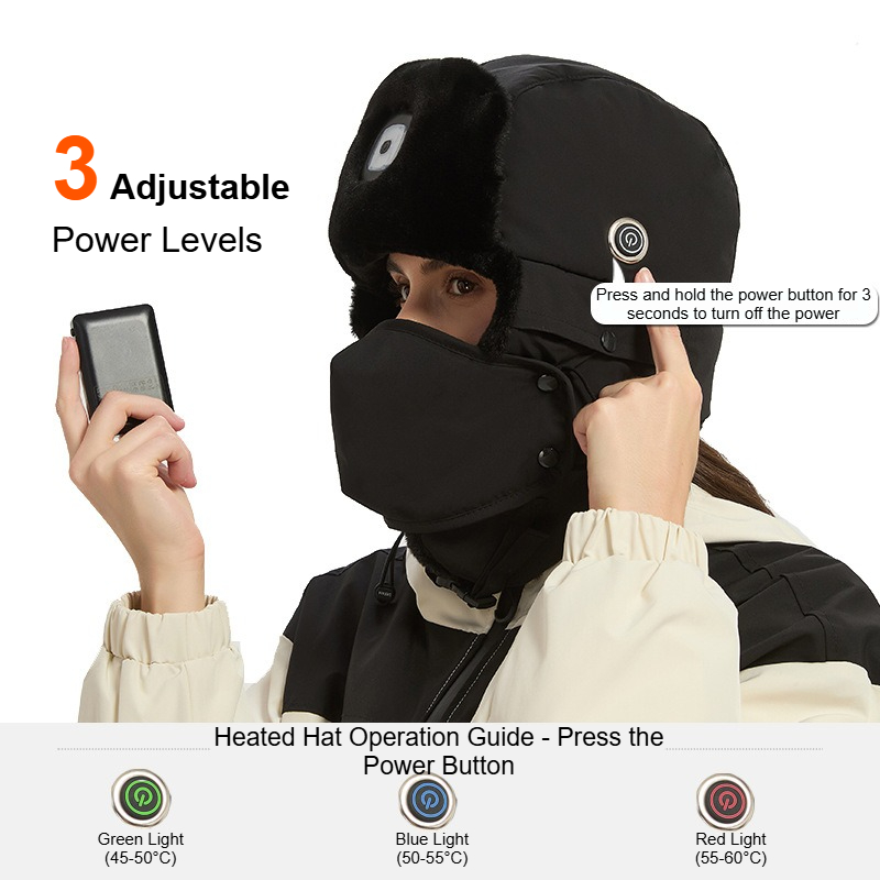 USB-oplaadbare, verdikte verwa - Winter Trapper Hat recensie en prijs