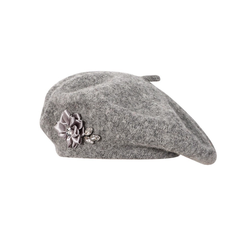 Vintage effen wollen baret met - Beret French Wool recensie en prijs